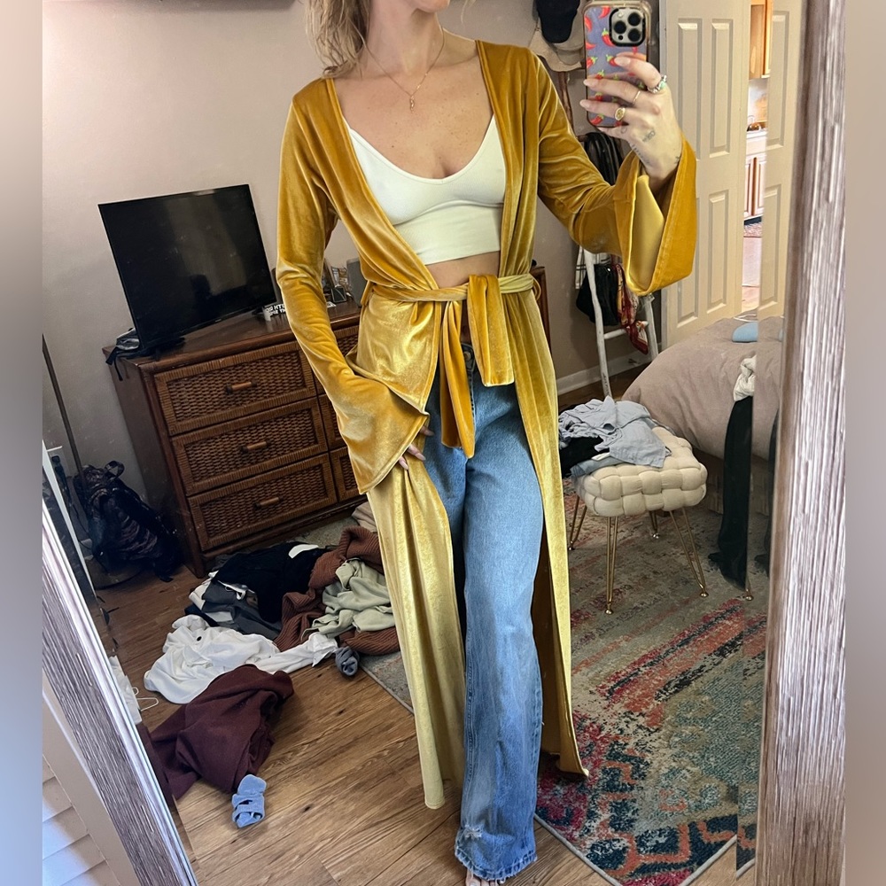Nasty gal velvet duster